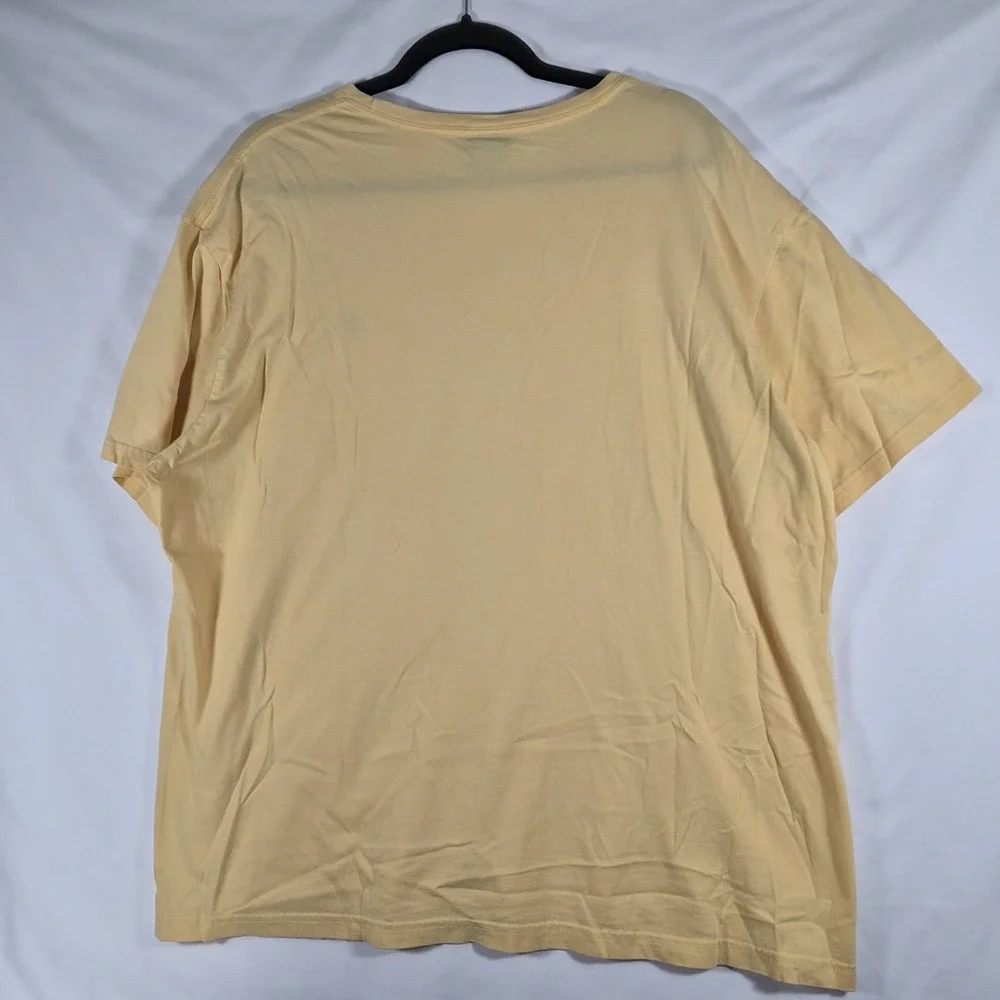 Polo Ralph Lauren Men's XL Yellow Short Sleeve T-Shirt Blue Pony Logo